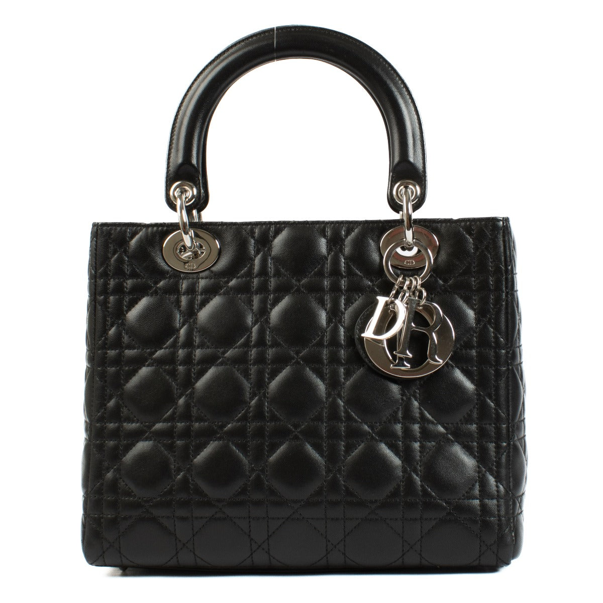 Christian Dior Black Medium Lady Dior Bag