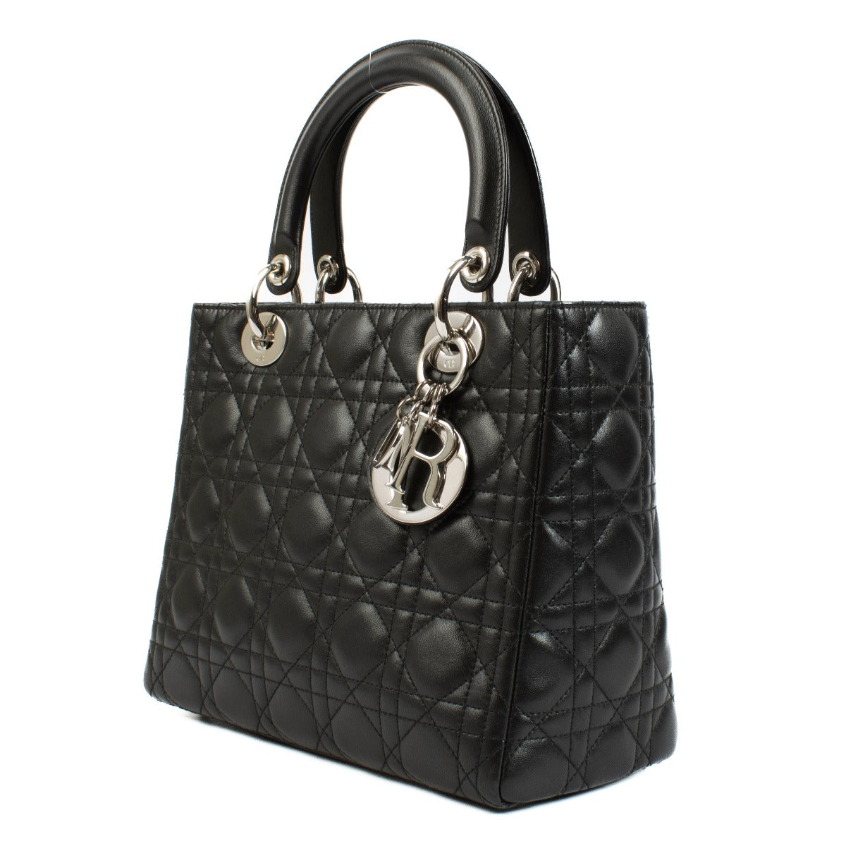 Christian Dior Black Medium Lady Dior Bag