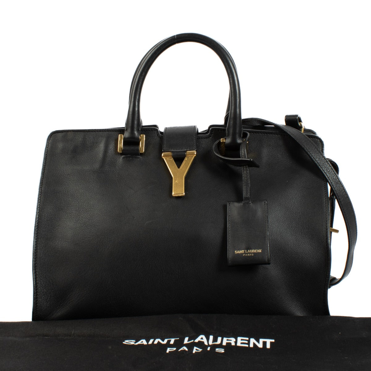 Saint Laurent Black Small Cabas ChYc Bag