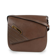 Delvaux Taupe Leather Vintage Crossbody Bag