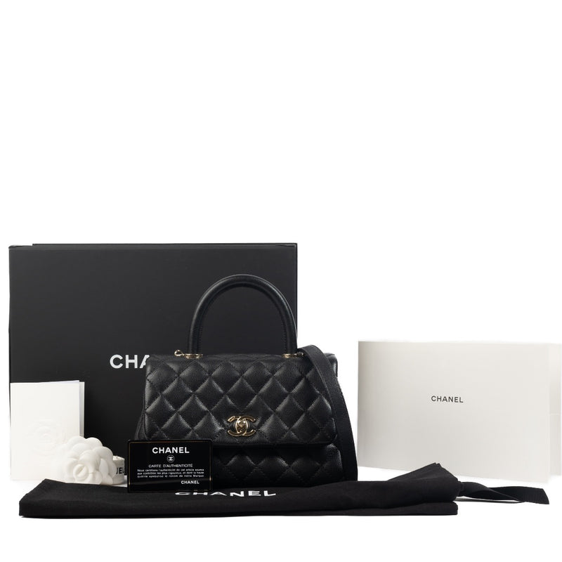 Shop 100% authentic second-hand Chanel Black Coco Top Handle On Labellov.com
