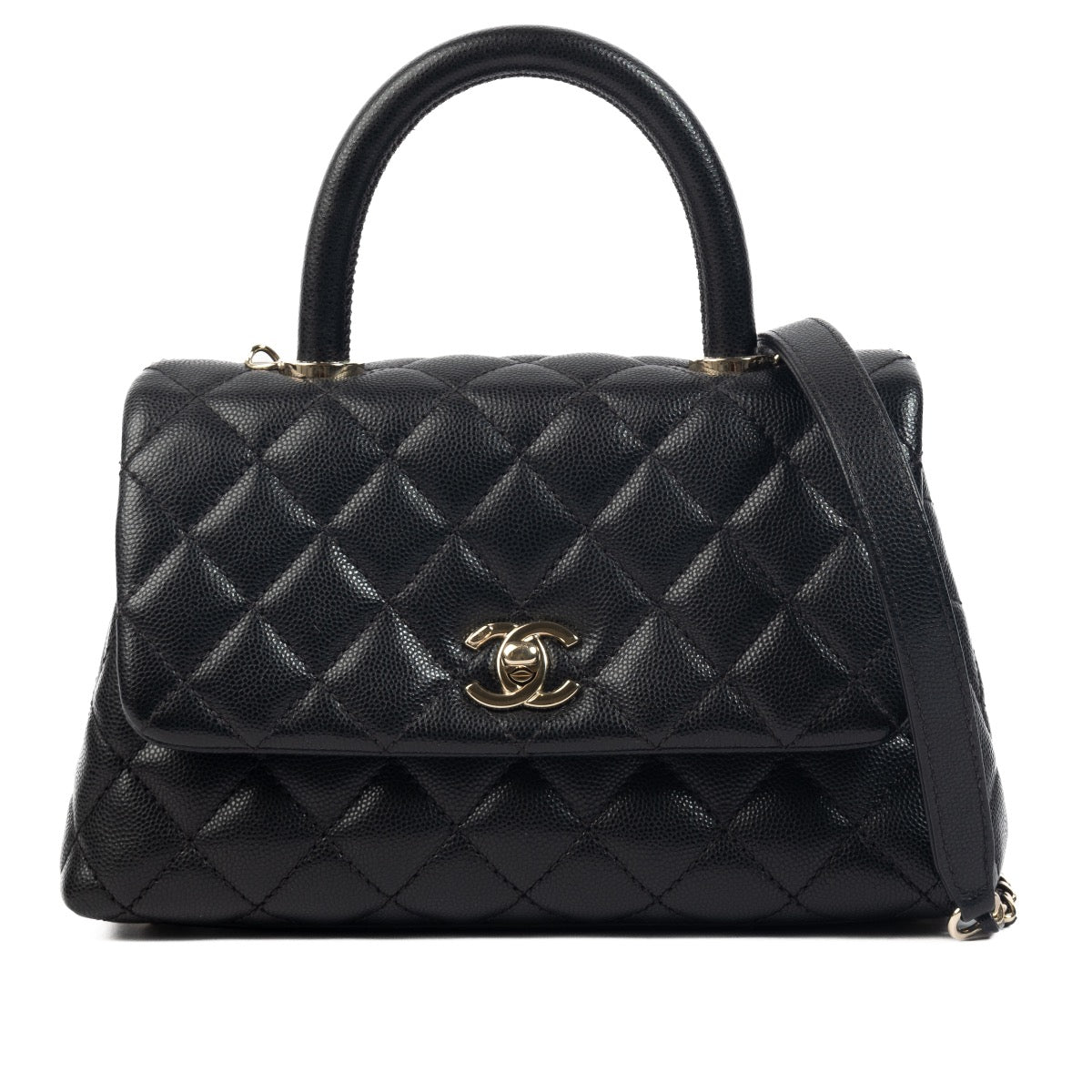 Shop 100% authentic second-hand Chanel Black Coco Top Handle On Labellov.com