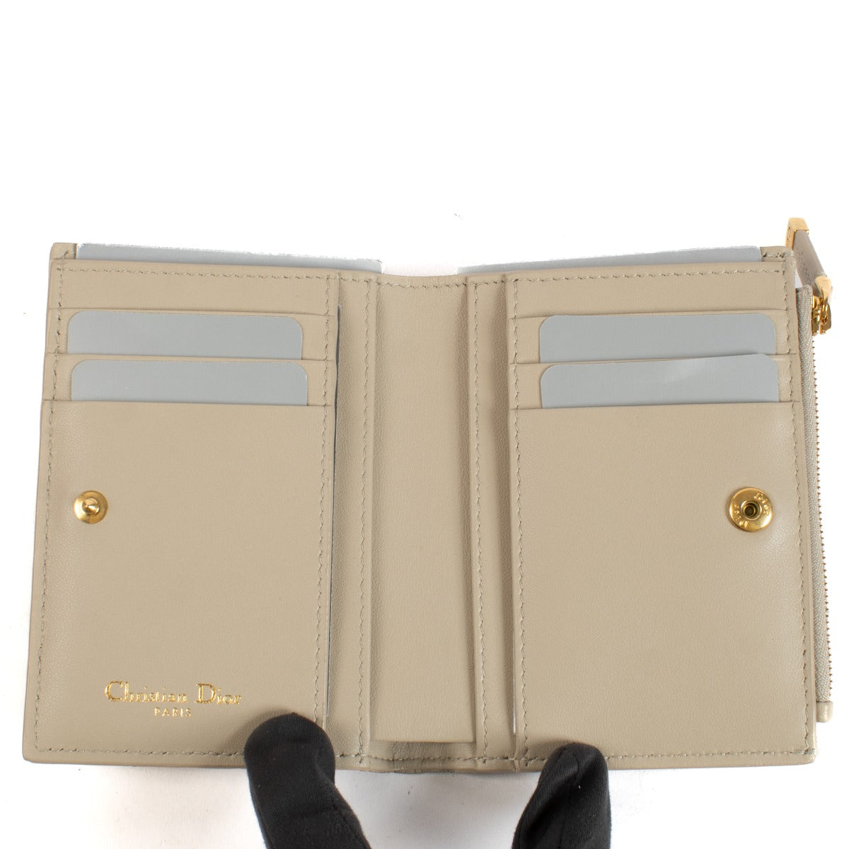 Shop 100% authentic secondhand Christian Dior Beige Caro Dahlia Wallet on Labellov.com