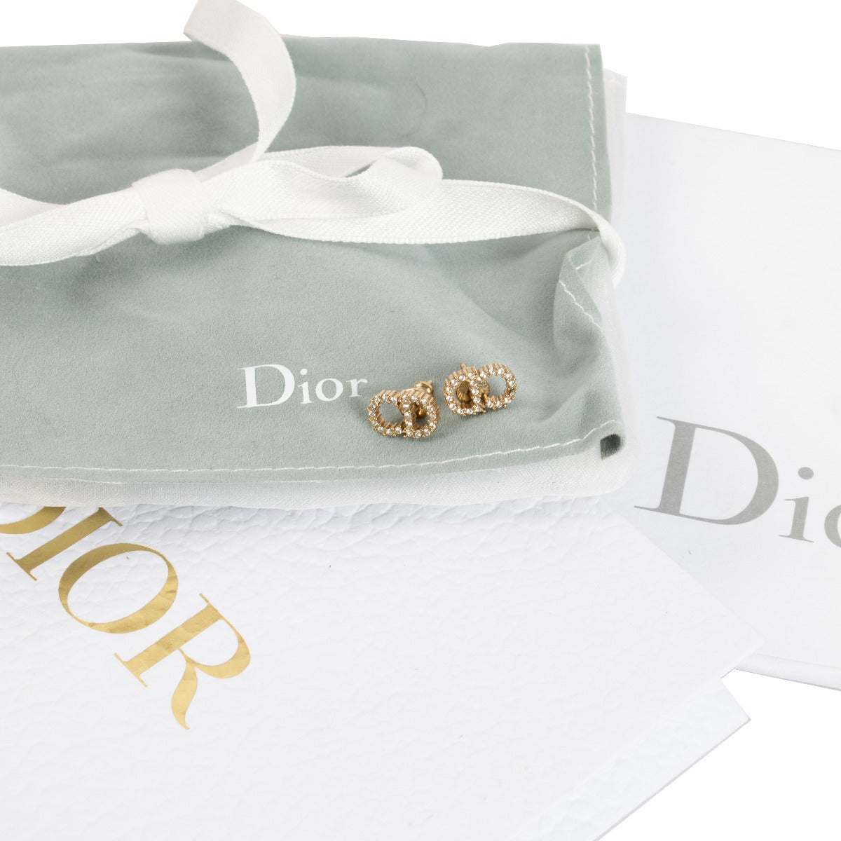 Shop 100% authentic secondhand Christian Dior Gold CD Earrings on Labellov.com