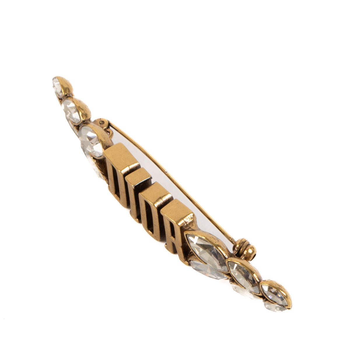Christian Dior Brass Gold Brooch Pin