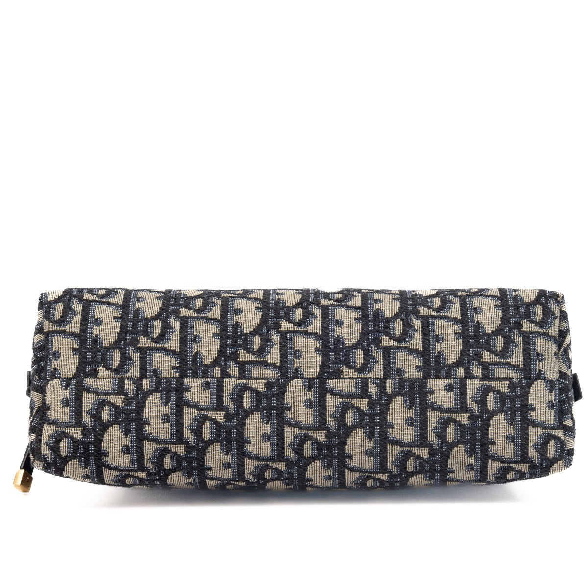 Shop safe online at Labellov in Antwerp, Brussels and Knokke this 100% authentic second hand Christian Dior Blue Oblique Jacquard 30 Montaigne Make-up Pouch