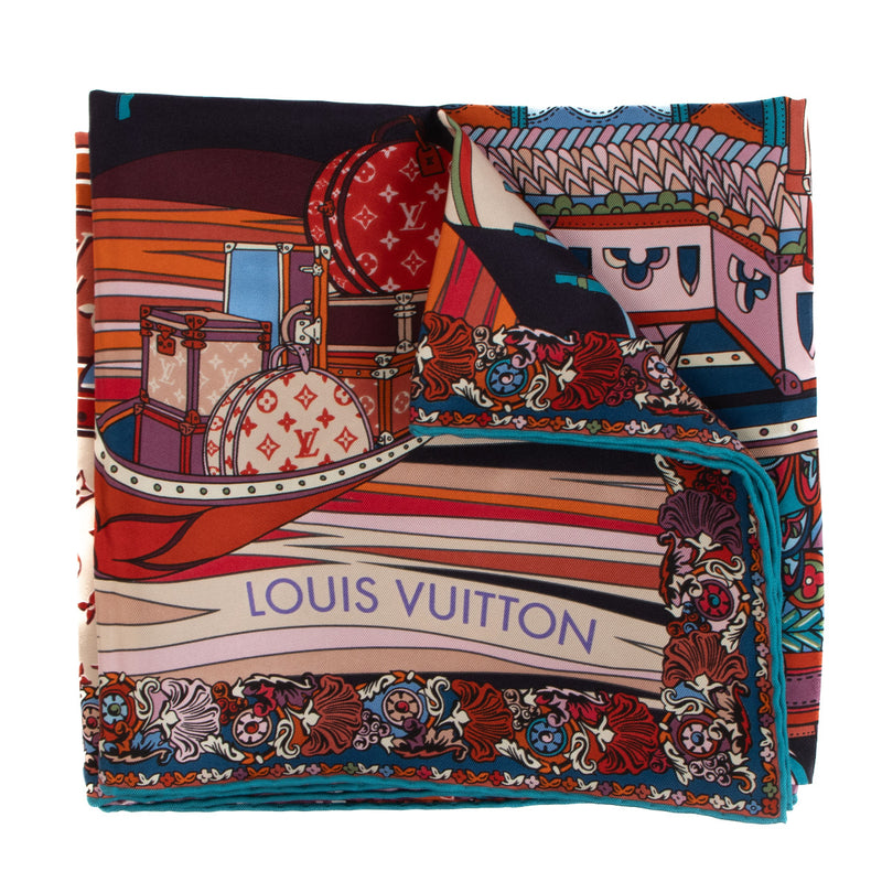 Louis Vuitton The World is Yours Printed Silk Scarf