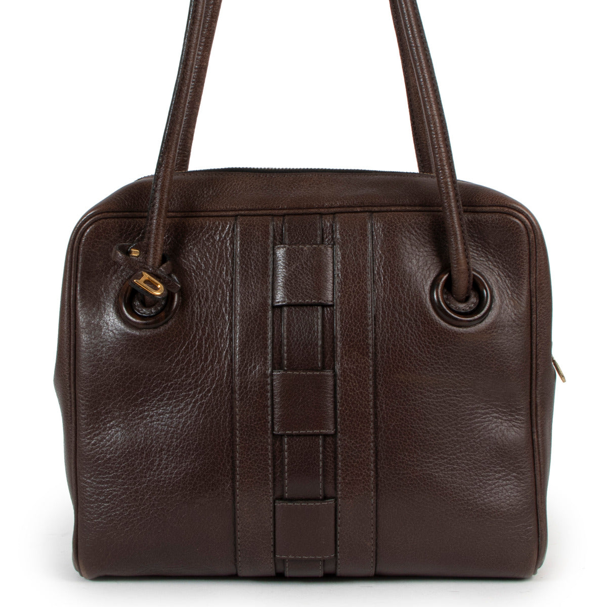 Delvaux Brown Vintage Shoulder Bag for the best price at Labellov secondhand luxury in Antwerp