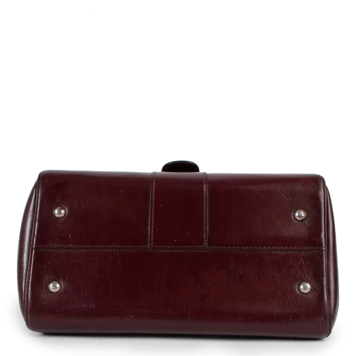 Delvaux Brillant PM Vintage Burgundy Leather