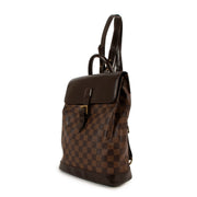 Louis Vuitton Damier Ebene Canvas Soho Backpack