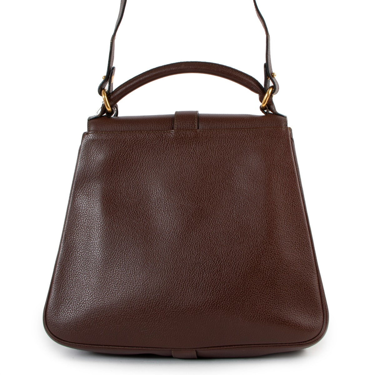 Delvaux Brown Leather Gin Fizz Bag