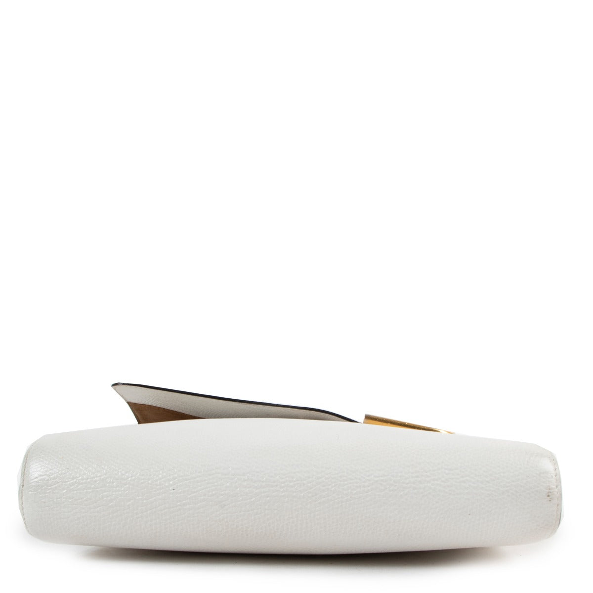 Delvaux 1985 White Leather Clarion Bag