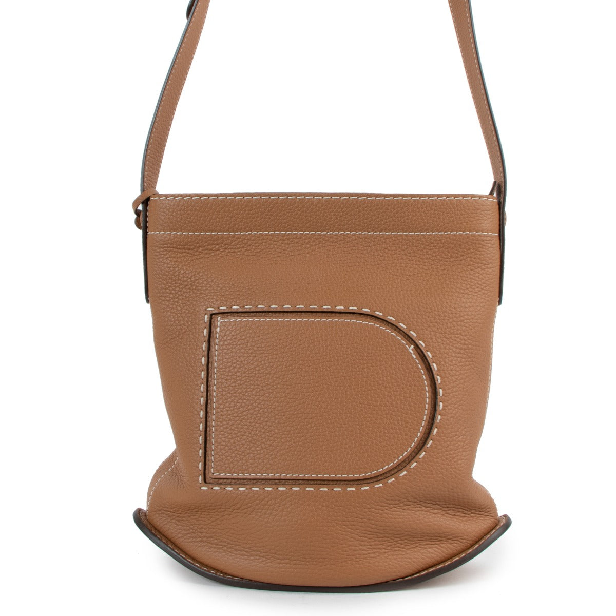Delvaux Pin Daily Surpiqué Taurillon Soft Vegetal