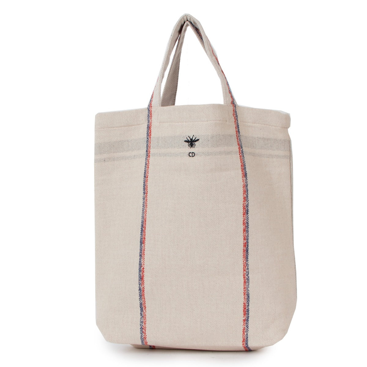 Christian Dior Beige Canvas L'Union Fait La Force Tote Bag