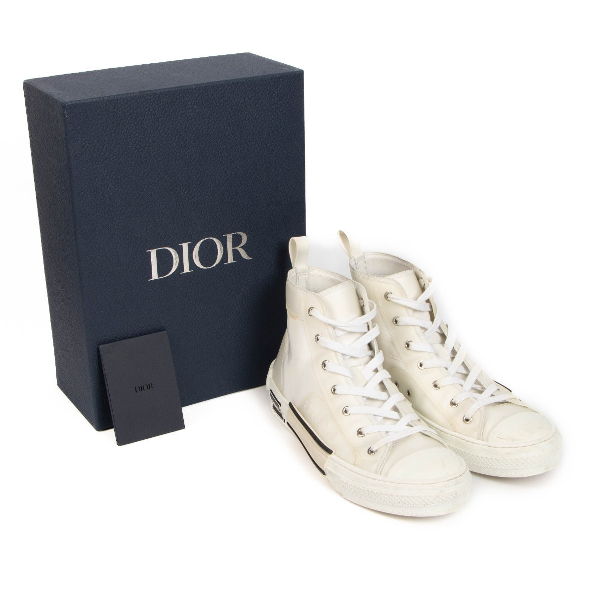Baskets montantes Christian Dior B23 blanches - Taille 45