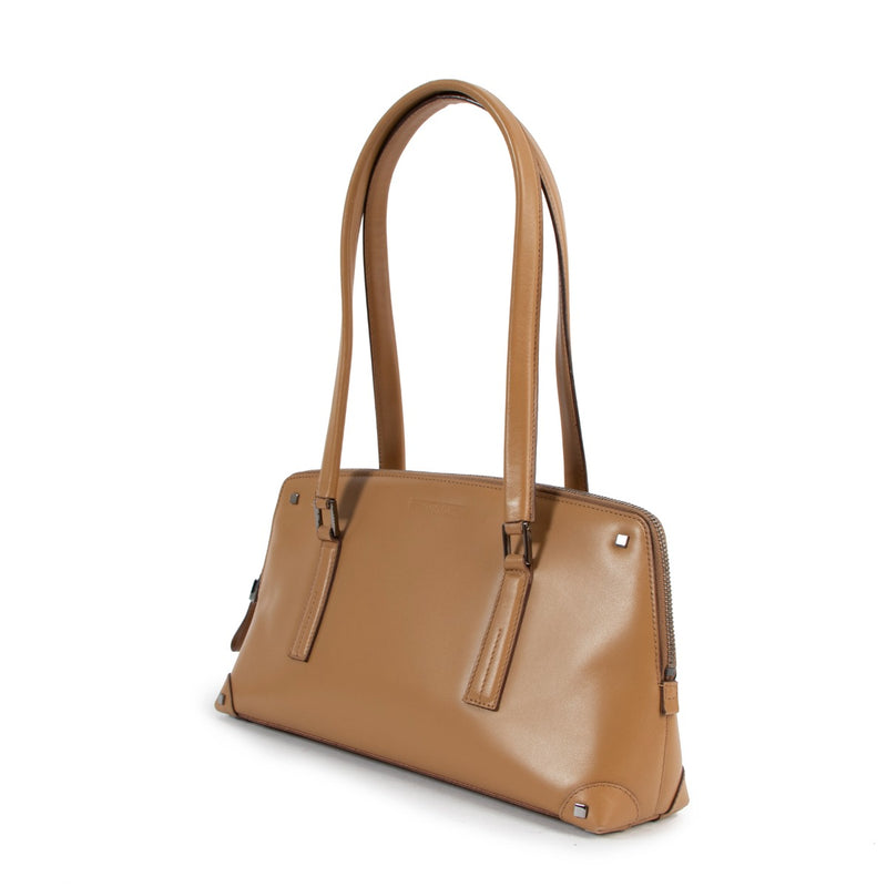Gucci 0014283 Tom Ford Camel Leather Shoulder Bag