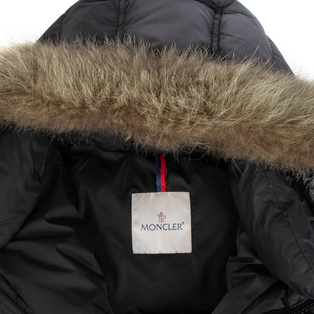 Moncler Black Cluny Long Down Jacket - Size 5