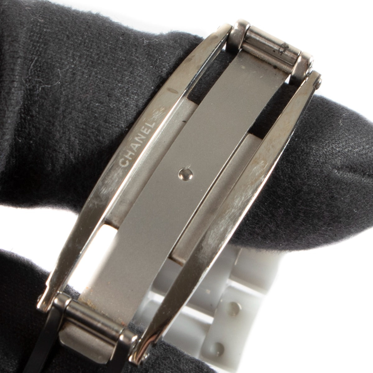 Chanel Witte Keramische J12 Diamanten 33mm Horloge