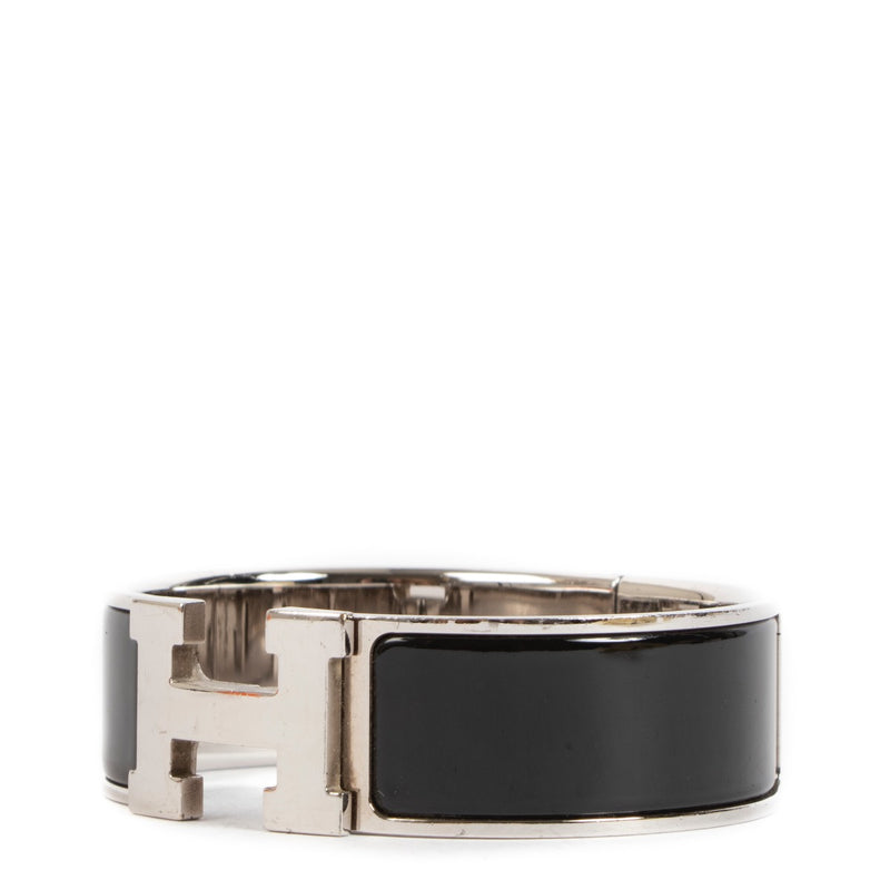shop 100% authentic second hand Hermès Clic Clac H Black Bracelet - Size GM on Labellov.com