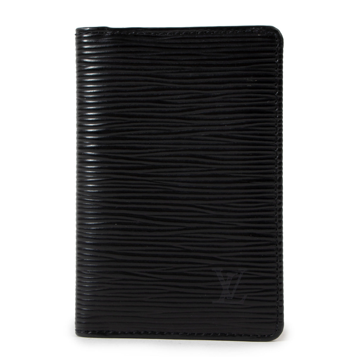 Louis Vuitton Black Epi Leather Card Holder for the best price at Labellov secondhand luxury in Antwerp