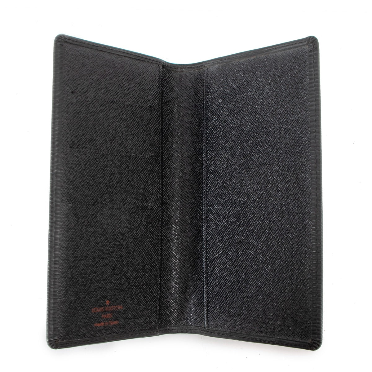 Portefeuille long Brazza Louis Vuitton en cuir Épi noir