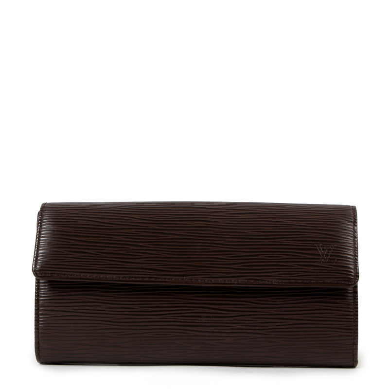 Louis Vuitton Brown Epi Leather Sarah Wallet for the best price at Labellov secondhand luxury