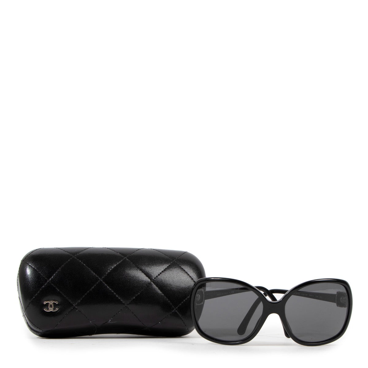 Chanel 5071 Zwart Oversized Vierkante Zonnebril