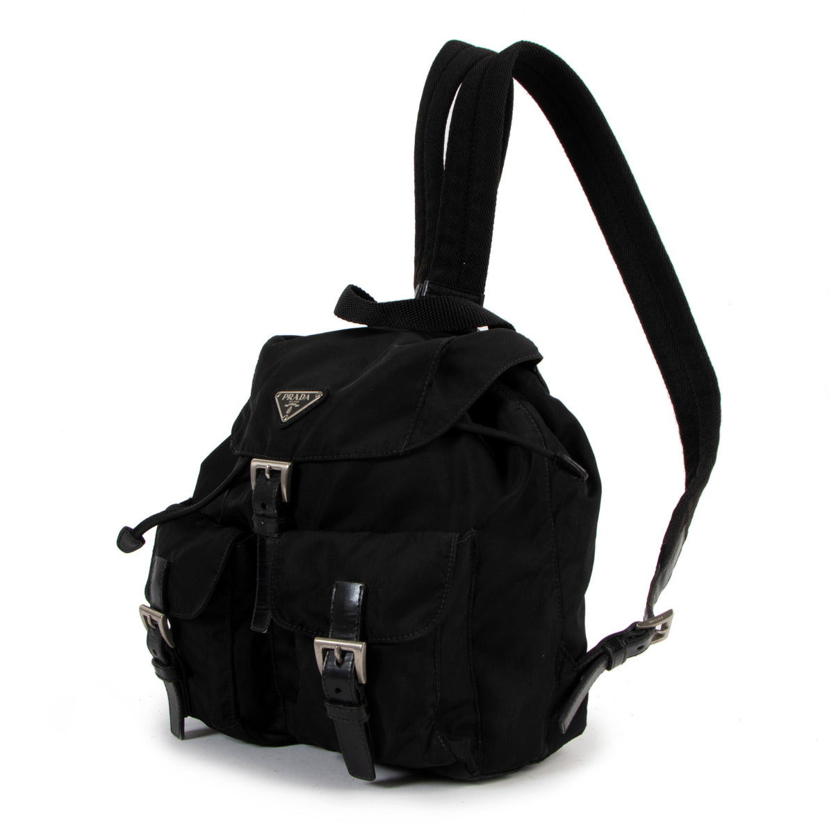Prada Small Black Nylon Backpack