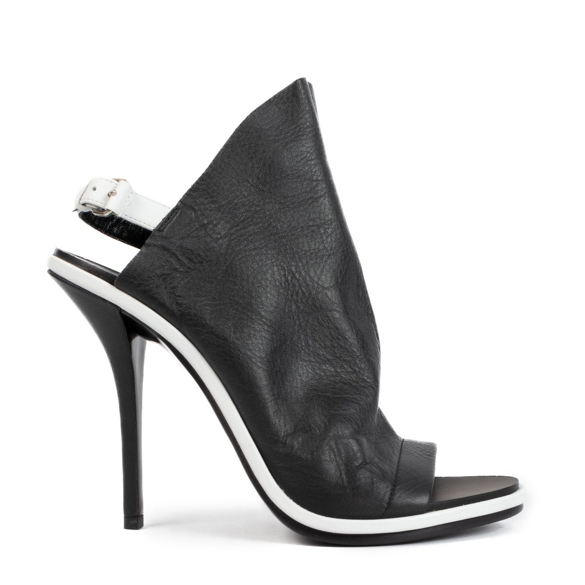 Balenciaga Black White Glove Heels