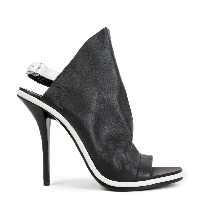 Balenciaga Black White Glove Heels