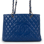 Chanel Electric Blue Caviar Leather GST Grand Shopping Tote Bag