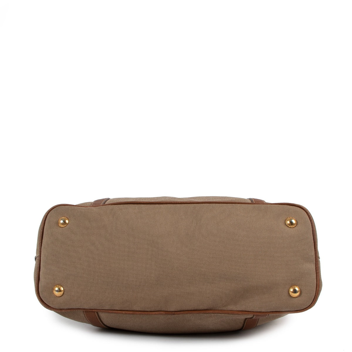 Prada Logo Jacquard Canvas Tote Bag