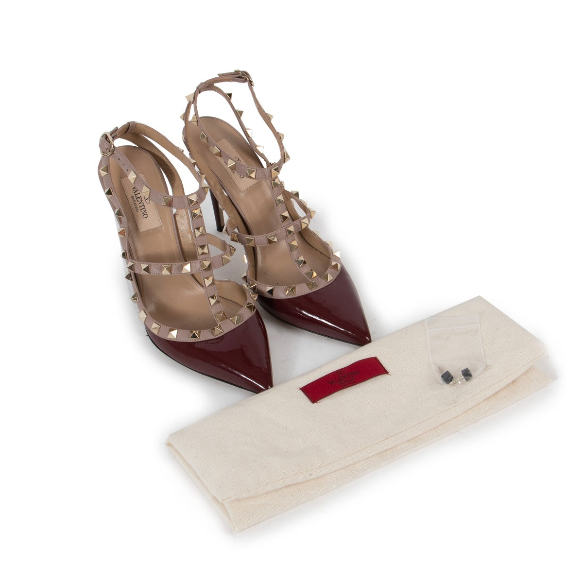 Valentino Garavani Red Rockstud Cage 100 Pumps