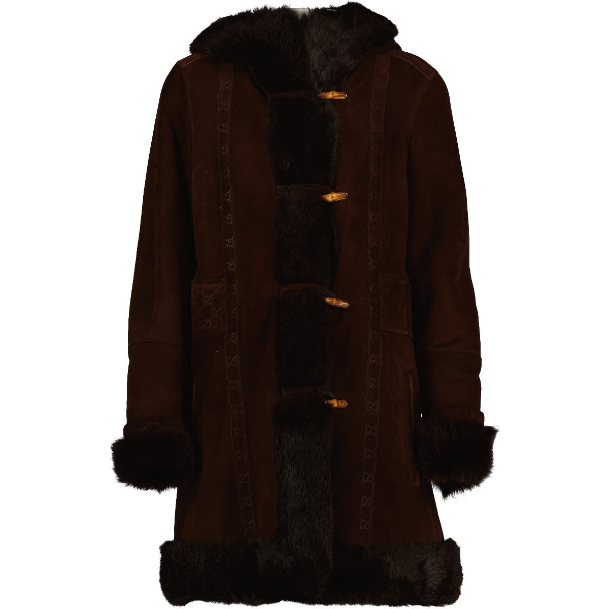 Gucci Tom Ford GG Shearling Fur Coat