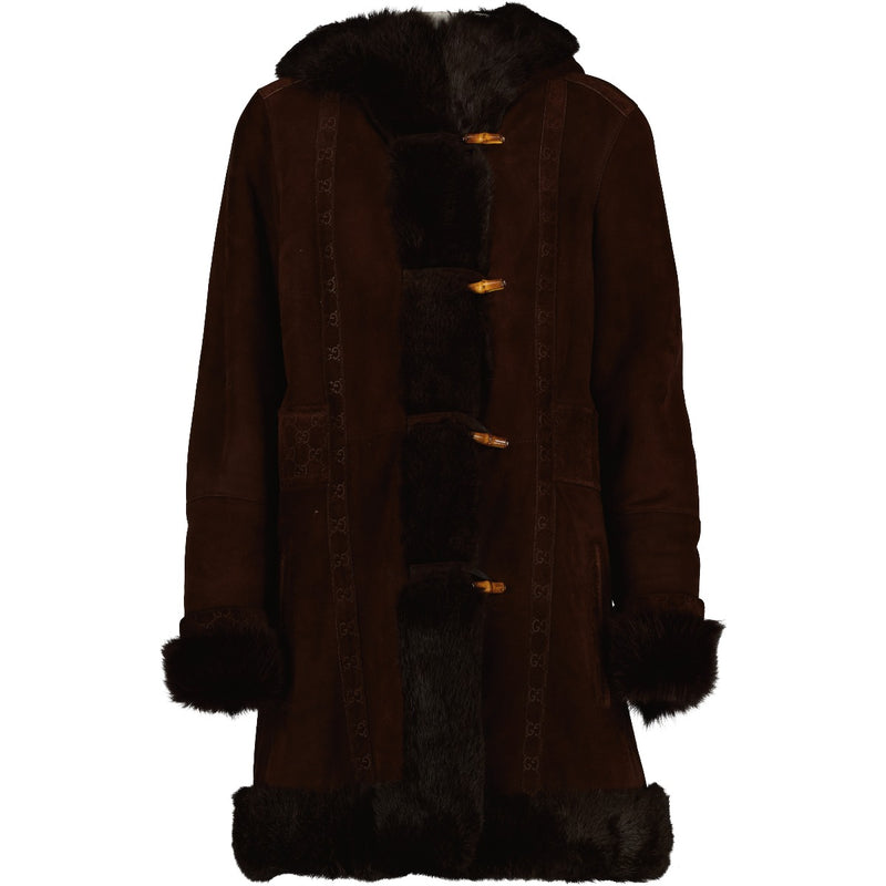 Gucci Tom Ford GG Shearling Fur Coat