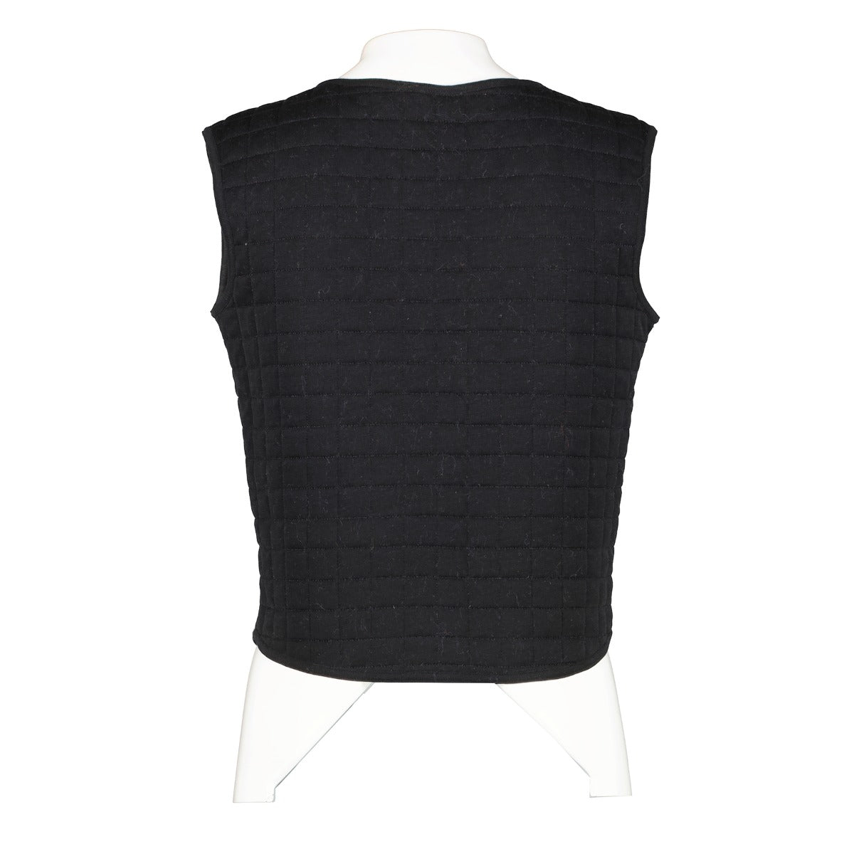 Chanel Identification 00T Black Quilted Sleeveless Body Warmer