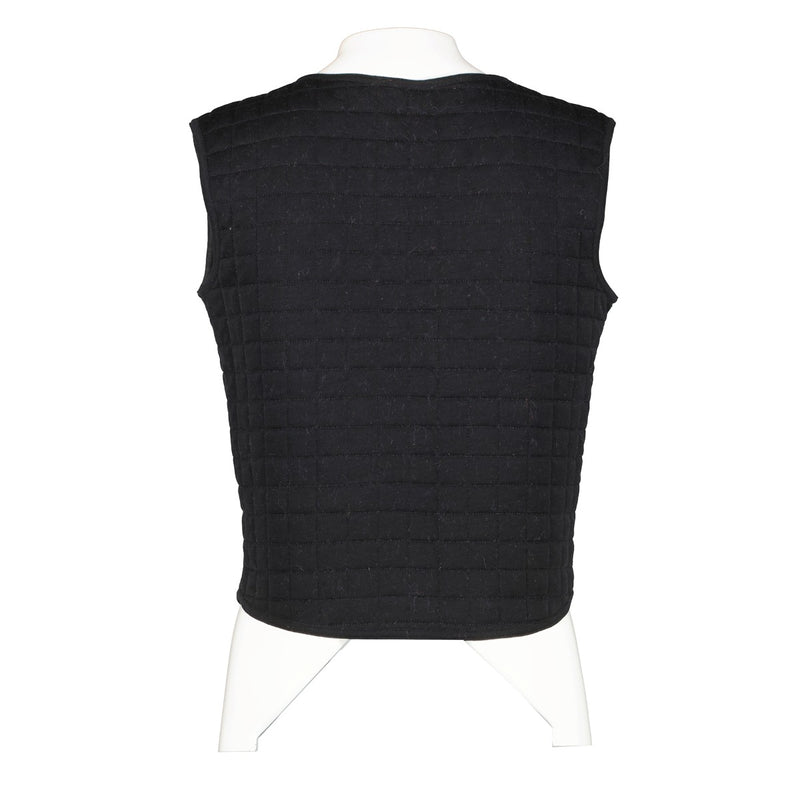 Chanel Identification 00T Black Quilted Sleeveless Body Warmer