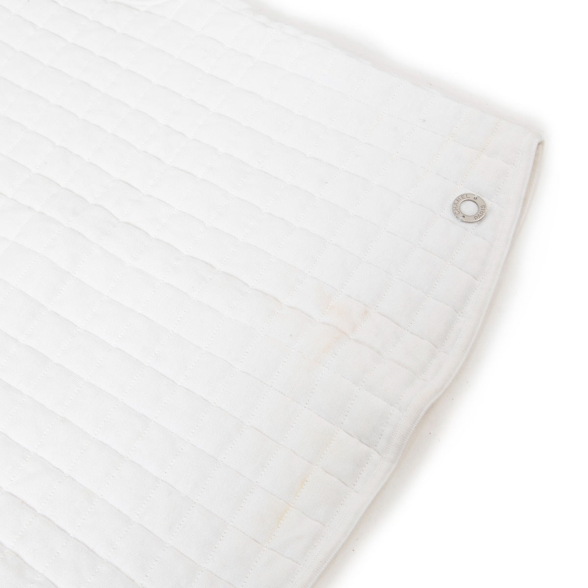 Doudoune matelassée sans manches Chanel Identification 2000 blanche - Taille FR40