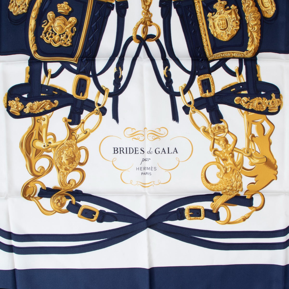 Hermès Brides de Gala Carré 90 Silk Twill Scarf