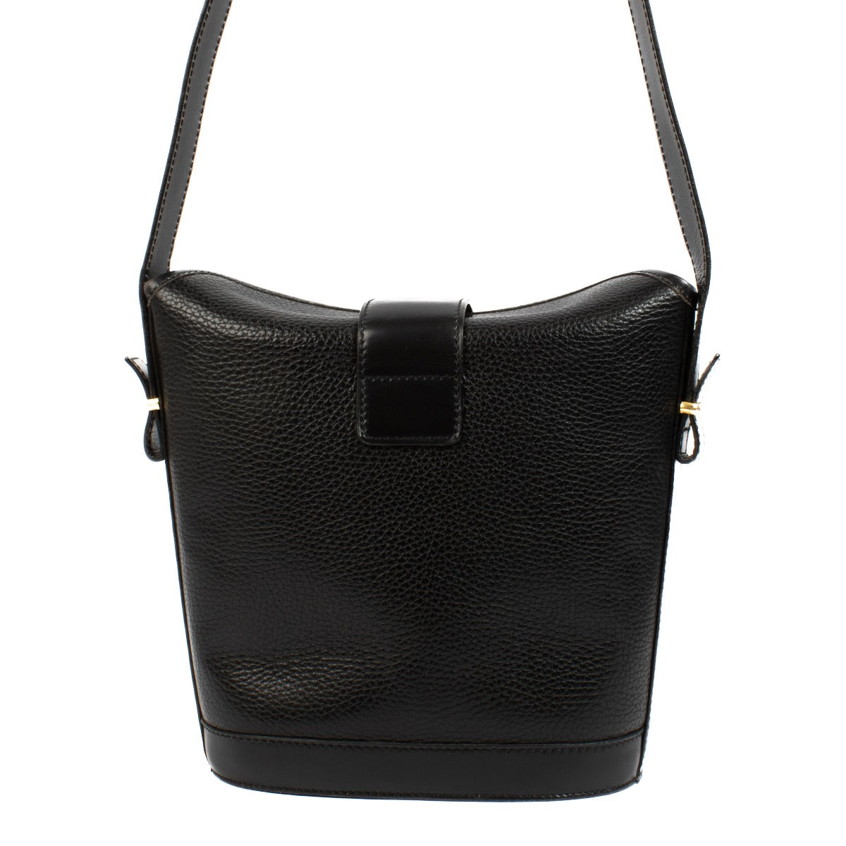Celine Black Ring Closure Bucket Shoulder bag