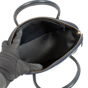 authentic pre loved Celine Dark Blue Grained Leather Dome Top Handle Bag on Labellov.com