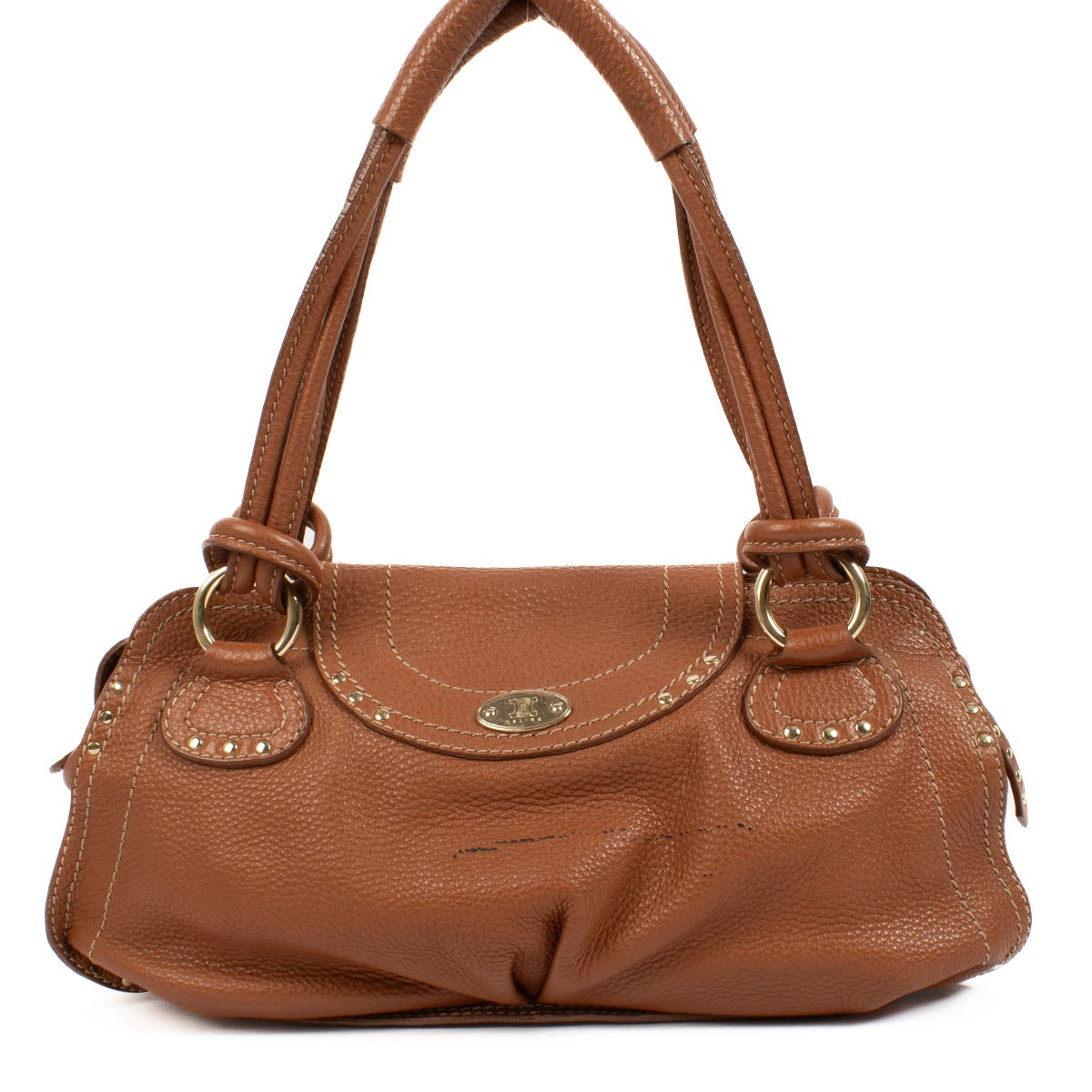 authentic pre loved Celine Brown Studded Shoulderbag on Labellov.com