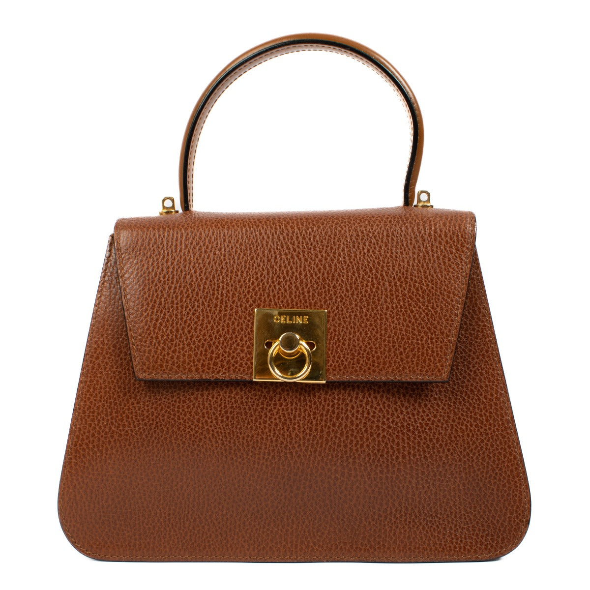 authentic pre loved Celine Camel Ring Closure Top Handle on Labellov.com