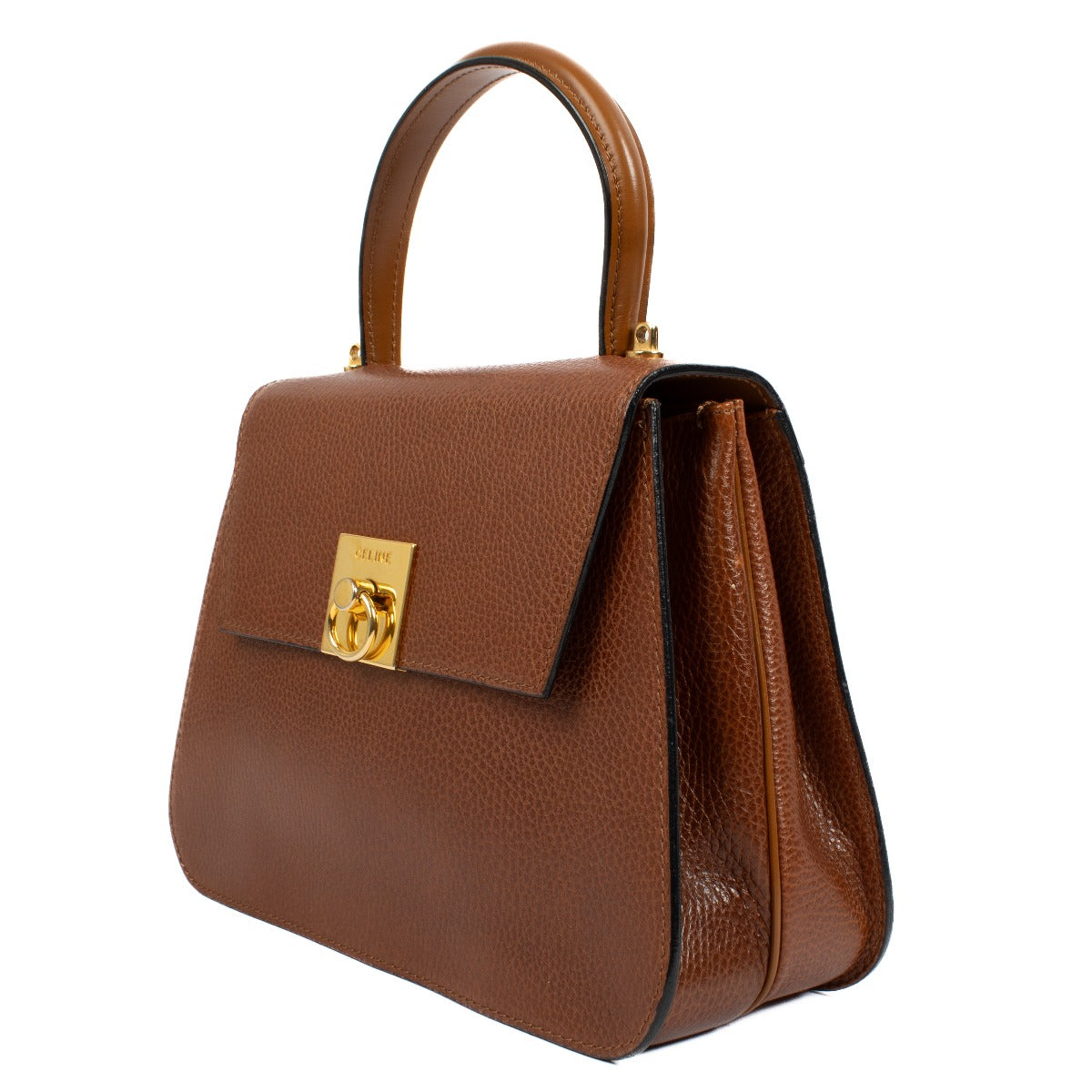 authentic pre loved Celine Camel Ring Closure Top Handle on Labellov.com