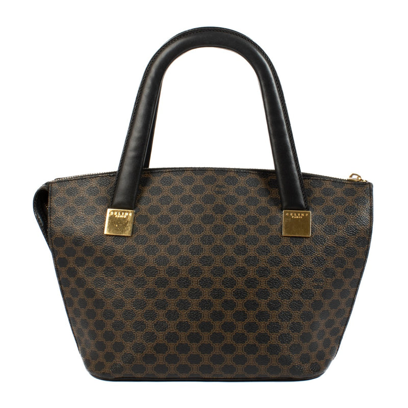 authentic pre loved Celine Black Macadam Canvas Handbag on Labellov.com