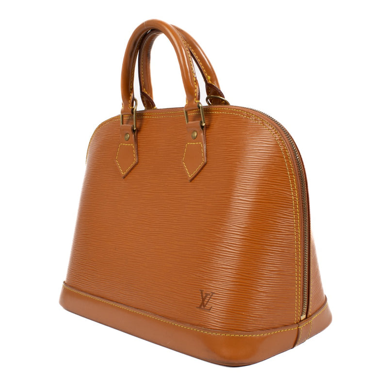 authentic pre loved Louis Vuitton Cannelle EPI Leather Alma PM Top Handle on Labellov.com