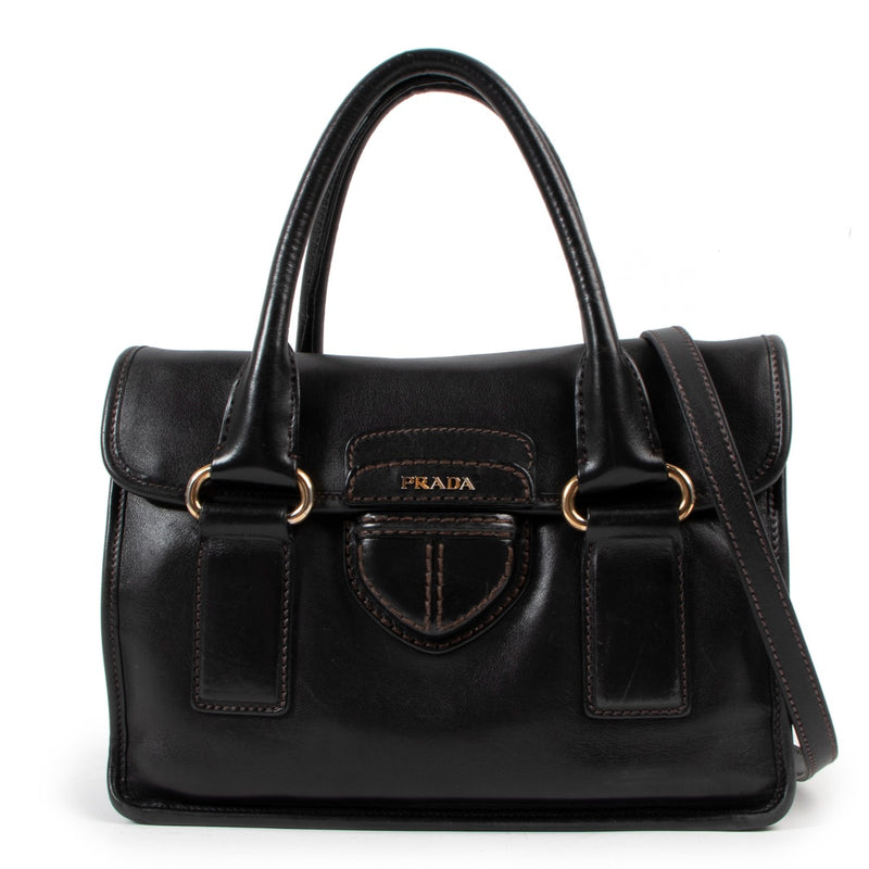 Prada Black City Calf Small Handbag