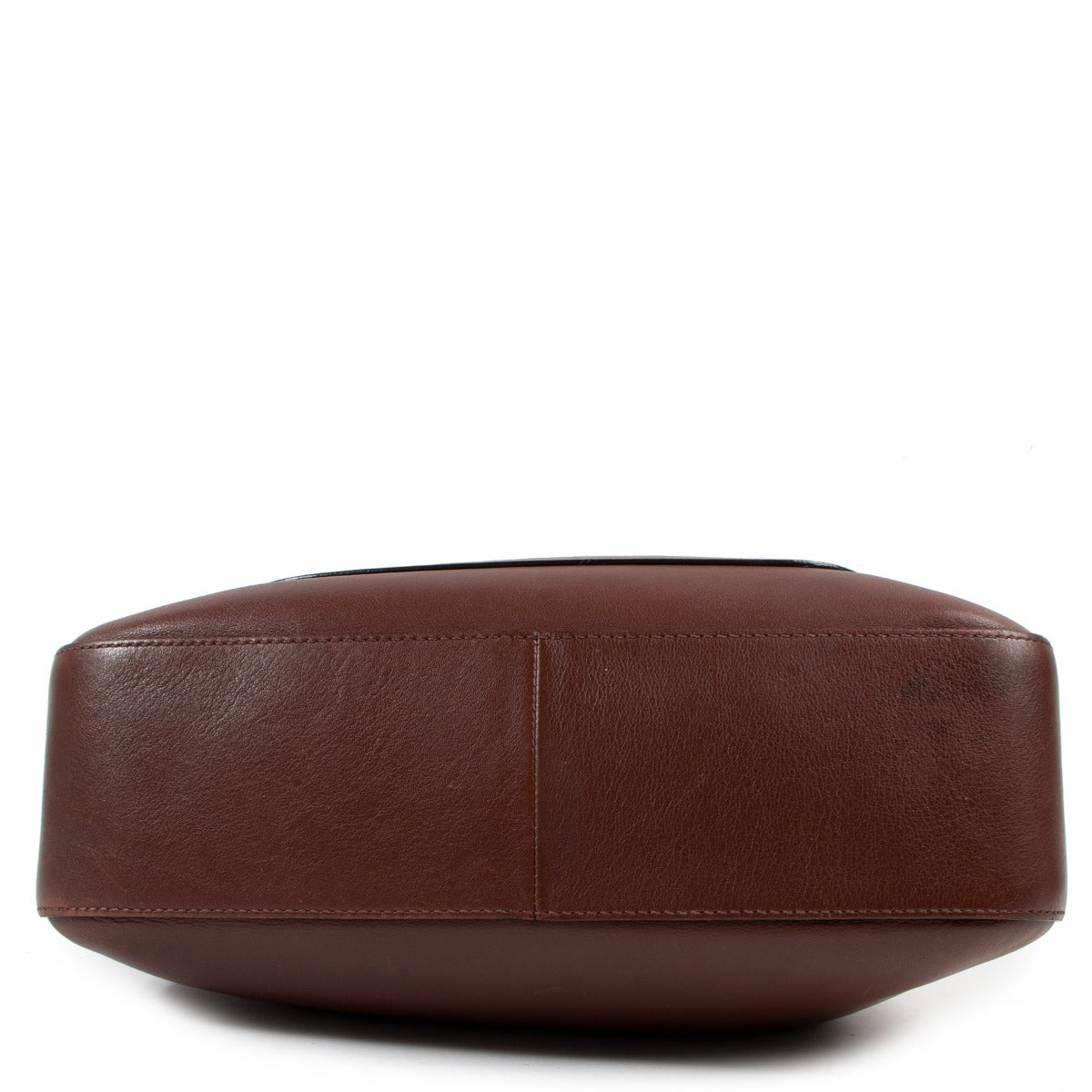 Prada Bruin Leren Schoudertas