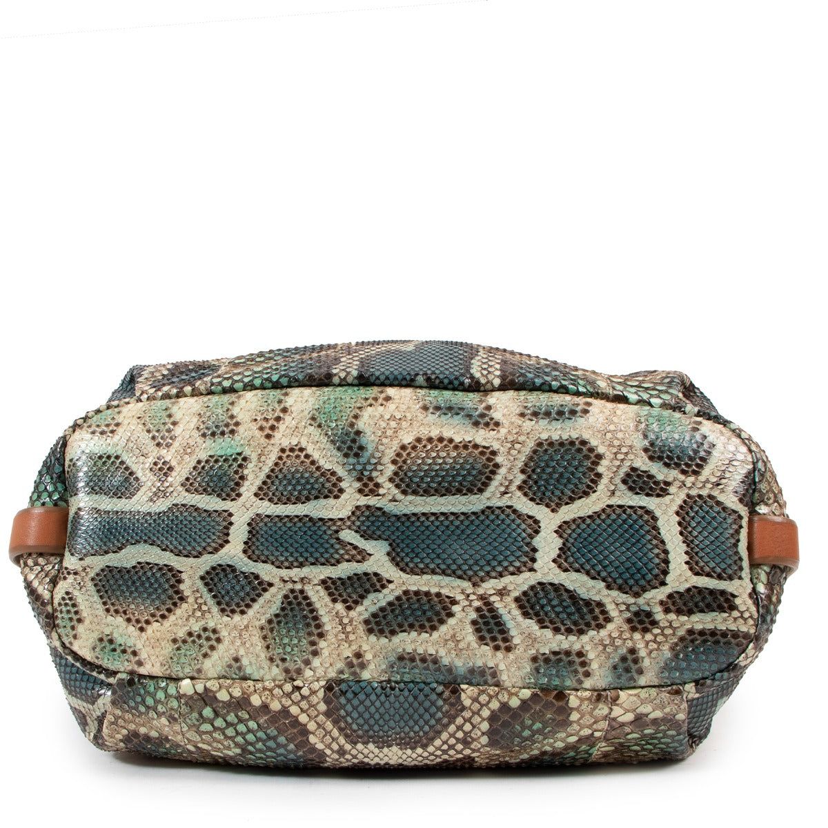 Prada Pitone Azzurro Python Hobo Bag