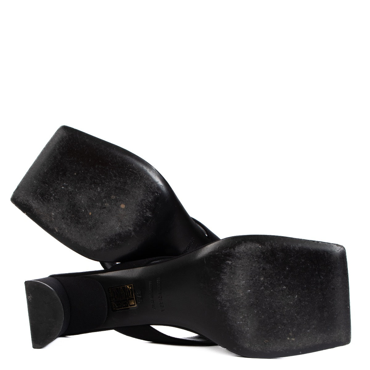 Balenciaga Zwarte Double Square String Sandalen - maat 37,5